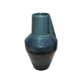 Vase Romimex Blue/Black Ceramic 17 x 31 x 17 cm by Romimex, Vases - Ref: D1616902, Price: 37,45 €, Discount: %