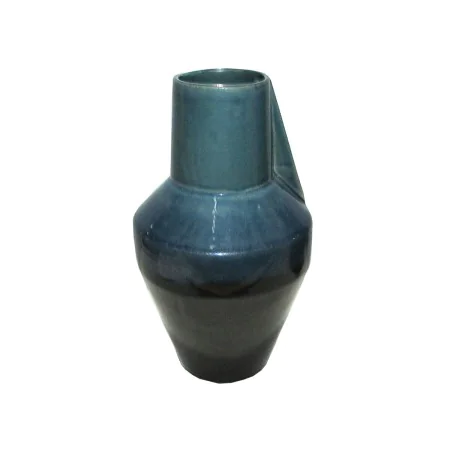 Vaso Romimex Azul/Preto Cerâmica 17 x 31 x 17 cm de Romimex, Jarrões - Ref: D1616902, Preço: 34,29 €, Desconto: %