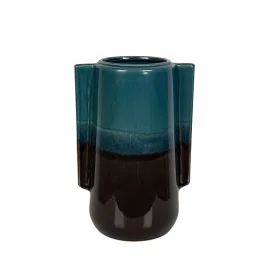 Vase Romimex Blue/Black Ceramic 23 x 35 x 23 cm by Romimex, Vases - Ref: D1616903, Price: 53,12 €, Discount: %