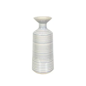 Vase Romimex Bleu Blanc Céramique 16 x 40 x 16 cm de Romimex, Vases - Réf : D1616908, Prix : 40,75 €, Remise : %