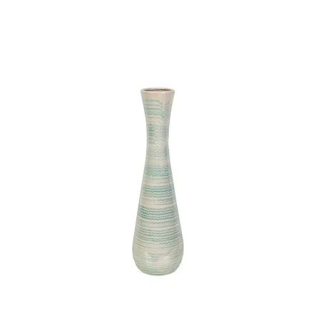 Vase Romimex Bleu Blanc Céramique 17 x 59 x 17 cm de Romimex, Vases - Réf : D1616911, Prix : 67,54 €, Remise : %