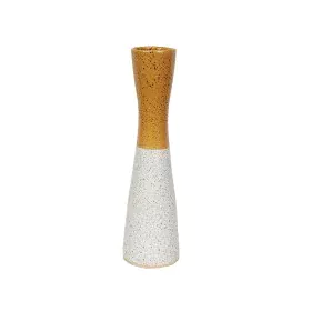 Vase Romimex Jaune Blanc Céramique 12 x 43 x 12 cm de Romimex, Vases - Réf : D1616915, Prix : 30,25 €, Remise : %