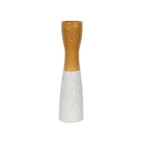 Vase Romimex Yellow White Ceramic 12 x 59 x 12 cm by Romimex, Vases - Ref: D1616916, Price: 36,59 €, Discount: %