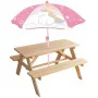 Mesa de picnic Fun House 53 x 95 x 75 cm Sombrilla Unicornio de Fun House, Mesas de picnic - Ref: S7170971, Precio: 80,63 €, ...