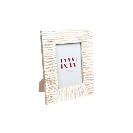 Cadre photo Romimex Blanc Bois de manguier Bois MDF 2 x 18 x 13 cm de Romimex, Cadres muraux et de table - Réf : D1616944, Pr...