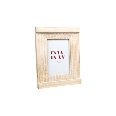 Cadre photo Romimex Blanc Bois de manguier Bois MDF 2 x 18 x 13 cm de Romimex, Cadres muraux et de table - Réf : D1616968, Pr...