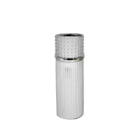 Vase Romimex Argenté Céramique 11 x 30 x 11 cm de Romimex, Vases - Réf : D1616973, Prix : 14,92 €, Remise : %