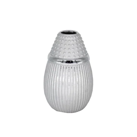 Vase Romimex Argenté Céramique 14 x 21 x 14 cm de Romimex, Vases - Réf : D1616977, Prix : 14,60 €, Remise : %