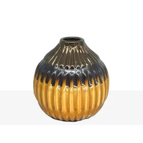 Vase Romimex Mustard Ceramic 16 x 16 x 16 cm by Romimex, Vases - Ref: D1616982, Price: 18,16 €, Discount: %