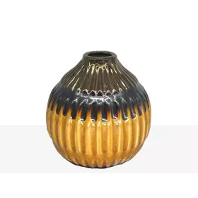 Florero Romimex Mostaza Cerámica 16 x 16 x 16 cm de Romimex, Jarrones - Ref: D1616982, Precio: 18,16 €, Descuento: %