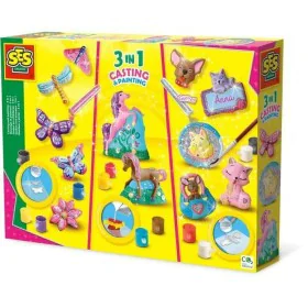 Set de Plasticina SES Creative Molding and painting - 3 in 1 de SES Creative, Argila e plasticina - Ref: S7172047, Preço: 40,...