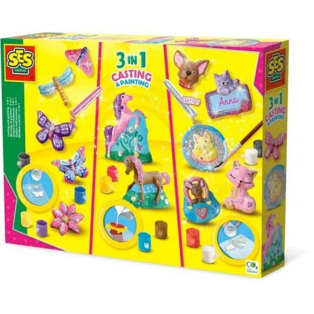 Set de pâte à modeler SES Creative Molding and painting - 3 in 1 de SES Creative, Pâte à modeler - Réf : S7172047, Prix : 39,...