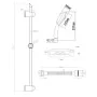 Colonna doccia Rousseau Acciaio inossidabile 2 m 3 Posizioni 60 cm di Rousseau, Rubinetti per doccia e vasca - Rif: S7172136,...