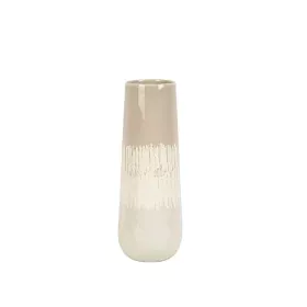 Blumenvase Romimex Beige Grau aus Keramik 14 x 34 x 14 cm von Romimex, Vasen - Ref: D1617029, Preis: 39,78 €, Rabatt: %