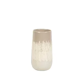 Blumenvase Romimex Beige Grau aus Keramik 14 x 23 x 14 cm von Romimex, Vasen - Ref: D1617030, Preis: 28,74 €, Rabatt: %