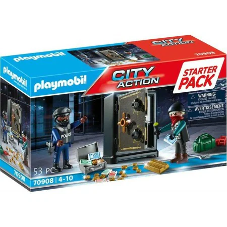 Playset Playmobil City Action Starter Pack Safe 70908 by Playmobil, Toy figures playsets - Ref: S7173884, Price: 32,98 €, Dis...