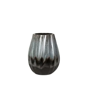 Vaso Romimex Azul Preto Cerâmica 17 x 21 x 17 cm de Romimex, Jarrões - Ref: D1617077, Preço: 26,47 €, Desconto: %