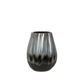 Vaso Romimex Azzurro Nero Ceramica 17 x 21 x 17 cm di Romimex, Vasi - Rif: D1617077, Prezzo: 28,27 €, Sconto: %