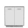 Meubles de rangement Bois Gris clair Blanc (88,9 x 34,2 x 88,1 cm) de BigBuy Home, Armoires et étagères - Réf : S7176806, Pri...