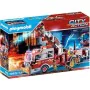 Jeu de Véhicules Playmobil Fire Truck with Ladder 70935   113 Pièces de Playmobil, Playsets de figurines de jouets - Réf : S7...