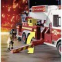 Jeu de Véhicules Playmobil Fire Truck with Ladder 70935   113 Pièces de Playmobil, Playsets de figurines de jouets - Réf : S7...