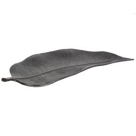 Vide-poches Romimex Noir Aluminium Feuille d'une plante 56 x 6 x 23 cm de Romimex, Plateaux - Réf : D1617139, Prix : 51,17 €,...