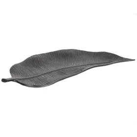 Valet Tray Romimex Black Aluminium Leaf of a plant 56 x 6 x 23 cm by Romimex, Trays - Ref: D1617139, Price: 55,77 €, Discount: %