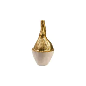 Vase Romimex White/Gold Aluminium 18 x 36 x 17 cm by Romimex, Vases - Ref: D1617163, Price: 65,70 €, Discount: %