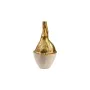 Blumenvase Romimex Weiß/Golden Aluminium 18 x 36 x 17 cm von Romimex, Vasen - Ref: D1617163, Preis: 65,82 €, Rabatt: %