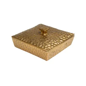 Caja Decorativa Romimex Dorado Aluminio Martillado 18 x 9 x 18 cm de Romimex, Cajas - Ref: D1617167, Precio: 50,12 €, Descuen...