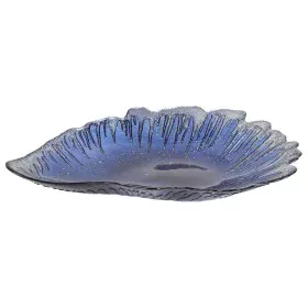 Centro de Mesa Romimex Azul Vidrio Concha 40 x 6 x 29 cm de Romimex, Adornos - Ref: D1617189, Precio: 35,85 €, Descuento: %