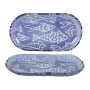 Snack tray Romimex Blue Glass Rectangular 27 x 3 x 15 cm by Romimex, Plates and dishes - Ref: D1617193, Price: 22,68 €, Disco...