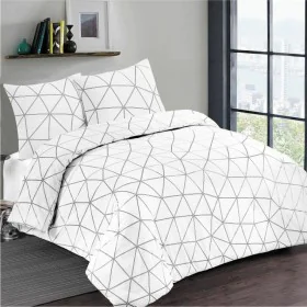 Duvet cover set Vision Hugo White by Vision, Quilts and quilt covers - Ref: S7178793, Price: 35,30 €, Discount: %