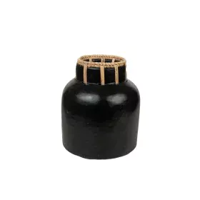 Vaso Romimex Preto Natural Cerâmica Rotim 8 x 20 x 18 cm de Romimex, Jarrões - Ref: D1617224, Preço: 52,70 €, Desconto: %