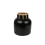 Florero Romimex Negro Natural Cerámica Ratán 8 x 20 x 18 cm de Romimex, Jarrones - Ref: D1617224, Precio: 52,61 €, Descuento: %