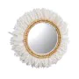 Wall mirror Romimex White Feathers 50 x 3 x 50 cm Circular by Romimex, Wall-Mounted Mirrors - Ref: D1617259, Price: 98,98 €, ...