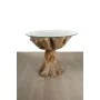 Table d'appoint Romimex Naturel verre bois de teck 80 x 75 x 80 cm de Romimex, Tables - Réf : D1617263, Prix : 1,00 €, Remise...