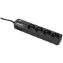 Extensão com 4 tomadas com interruptor INFOSEC S4 Black Line II Preto de INFOSEC, Réguas - Ref: S7180762, Preço: 38,43 €, Des...