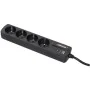 Regleta Enchufes 4 Tomas con interruptor INFOSEC S4 Black Line II Negro de INFOSEC, Regletas - Ref: S7180762, Precio: 37,20 €...