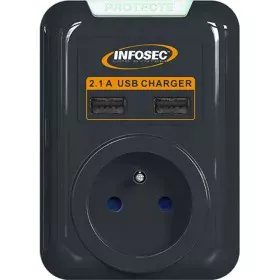 Protection from surges INFOSEC S1 USB NEO Black by INFOSEC, Surge Protectors - Ref: S7180764, Price: 34,24 €, Discount: %