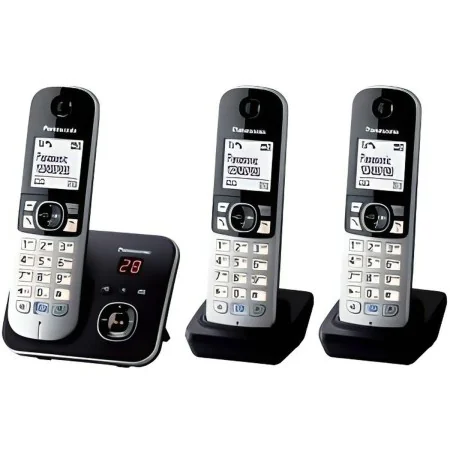 Telefone sem fios Panasonic KX-TG6823 Branco Preto Preto/Prateado de Panasonic, Telefones analógicos - Ref: S7180795, Preço: ...