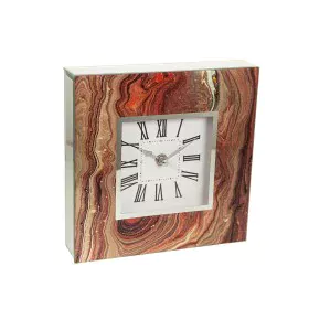 Reloj de Mesa Romimex Marrón Dorado Vidrio 20 x 20 x 5 cm de Romimex, Relojes de escritorio - Ref: D1617326, Precio: 19,11 €,...