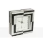 Table clock Romimex White Black Glass 14 x 14 x 4 cm by Romimex, Desk & Shelf Clocks - Ref: D1617330, Price: 23,67 €, Discoun...