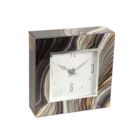 Horloge de table Romimex Noir Doré verre 14 x 14 x 4 cm de Romimex, Pendulettes de bureau - Réf : D1617332, Prix : 25,24 €, R...