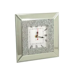 Horloge de table Romimex Argenté verre 20 x 5 x 20 cm de Romimex, Pendulettes de bureau - Réf : D1617335, Prix : 24,21 €, Rem...