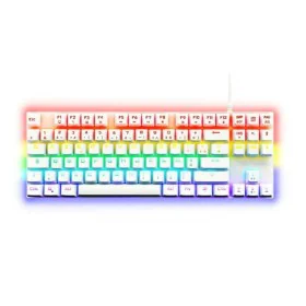 Clavier pour jeu The G-Lab Mercury AZERTY Blanc de The G-Lab, Claviers pour joueurs - Réf : S7181709, Prix : 66,65 €, Remise : %