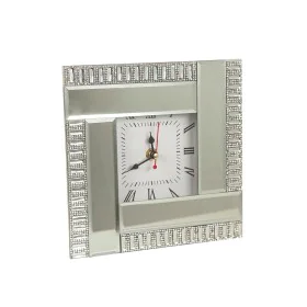 Horloge de table Romimex Argenté verre 20 x 20 x 5 cm de Romimex, Pendulettes de bureau - Réf : D1617338, Prix : 26,55 €, Rem...