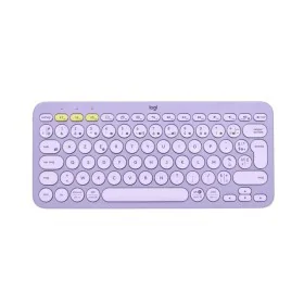 Teclado Logitech K380 AZERTY Francés Lila de Logitech, Teclados - Ref: S7181894, Precio: 77,60 €, Descuento: %