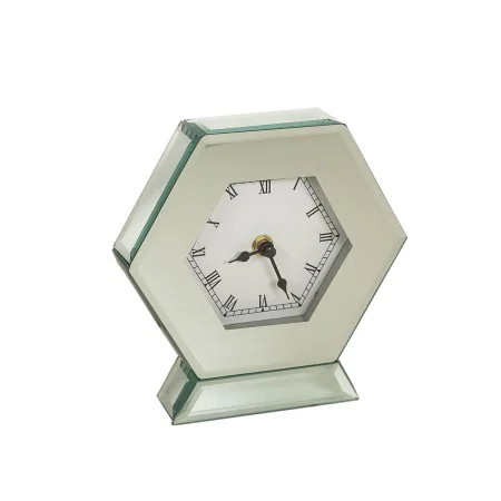 Horloge de table Romimex Argenté verre 18 x 19 x 6 cm de Romimex, Pendulettes de bureau - Réf : D1617343, Prix : 45,33 €, Rem...