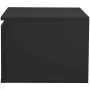 Table de Nuit Flow 48 x 40 x 30 cm Noir de BigBuy Home, Tables de chevet - Réf : S7181907, Prix : 65,84 €, Remise : %